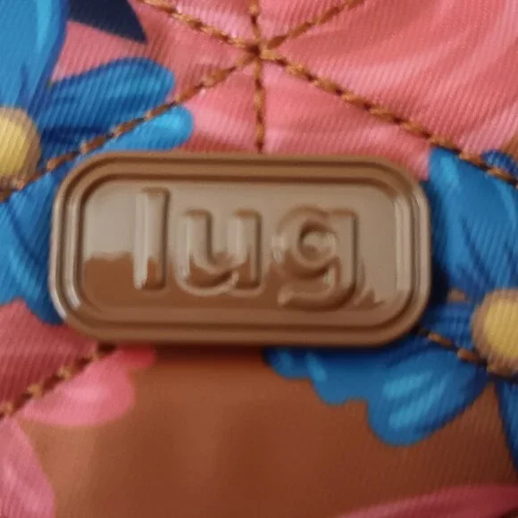 Lug Navigator Tan Floral Crossbody Bag Used - Picture 3 of 8